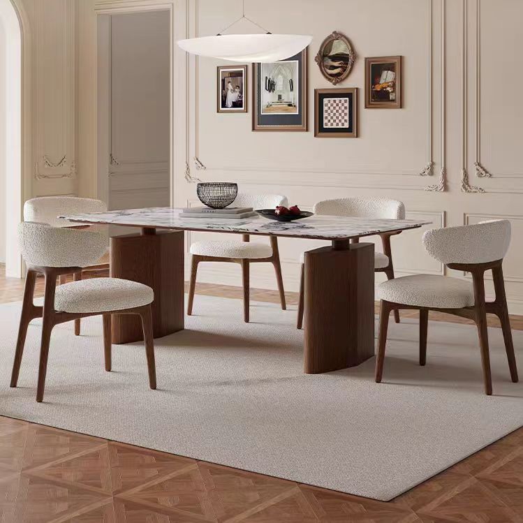 Dining Table Thickened Solid Wood Legs