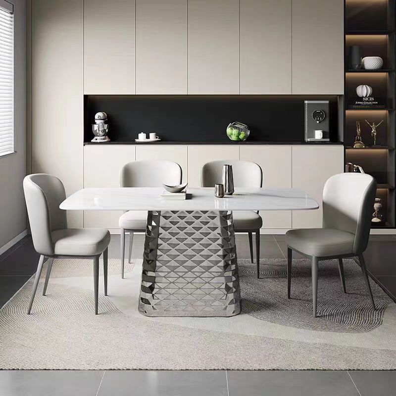 dining table modern minimalist stone square