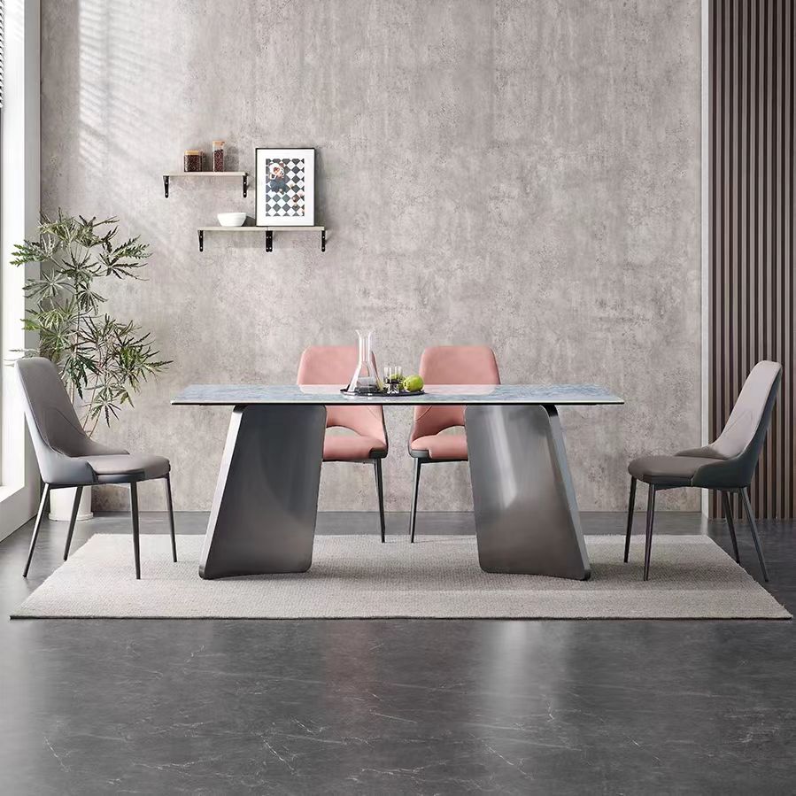 dinning table modern stone top square