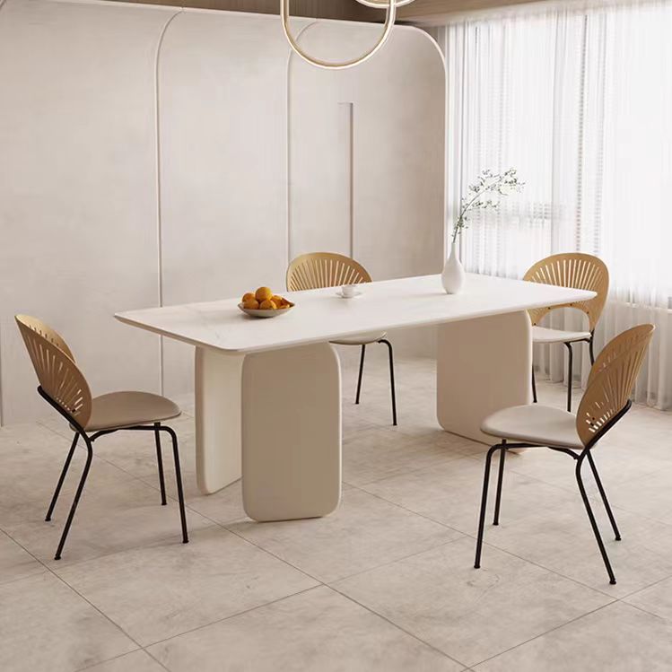 dining table modern cream pure white creative design