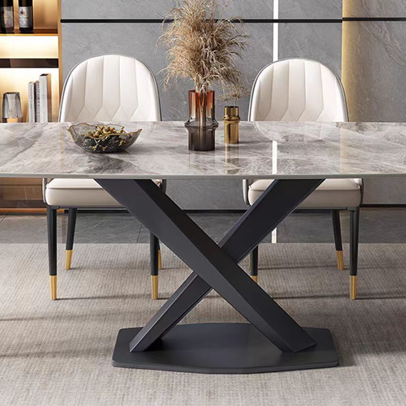 dinning table Italian style marble stone top