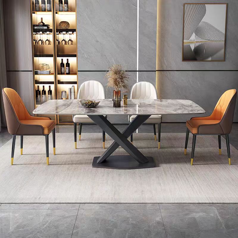 dinning table Italian style marble stone top