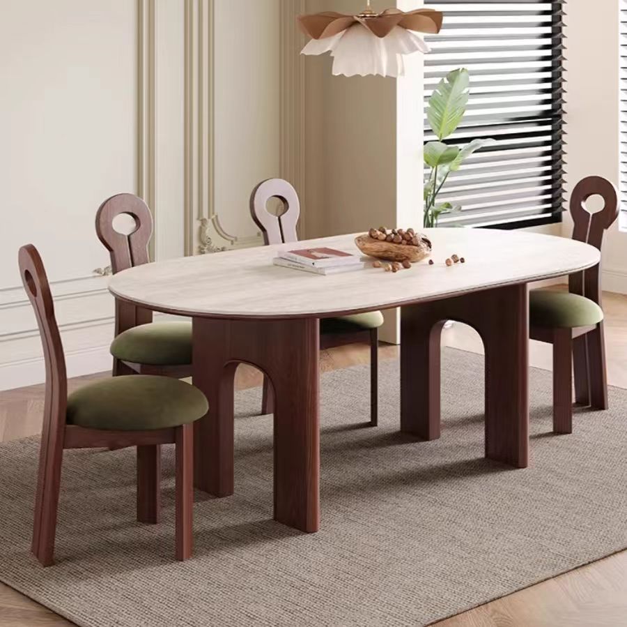 dining table modern cream oval