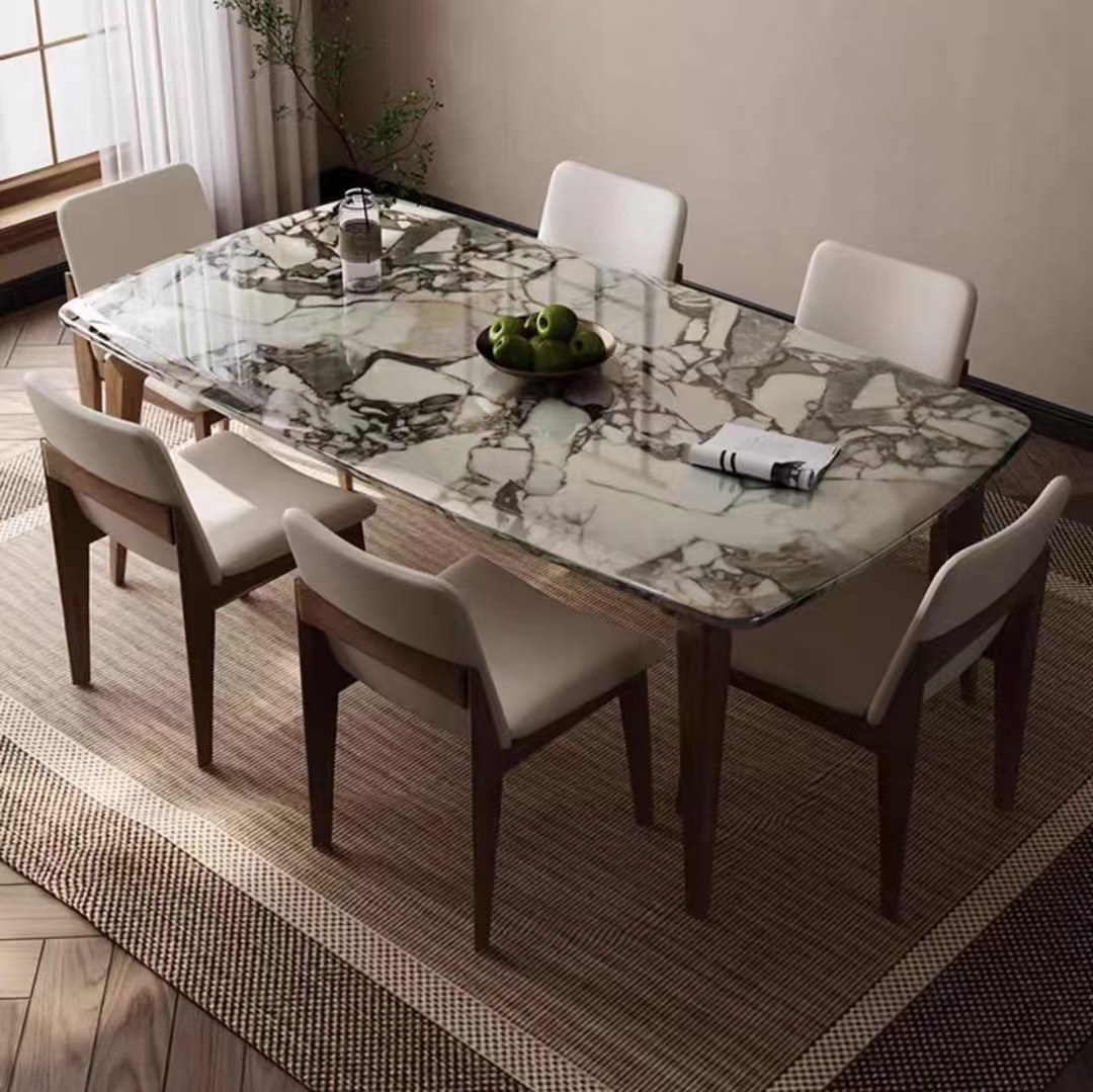 dinning table modern luxury marble stone top