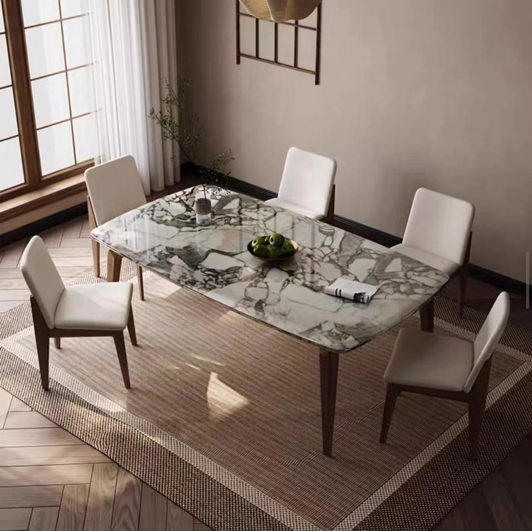 dining table modern luxury marble stone top