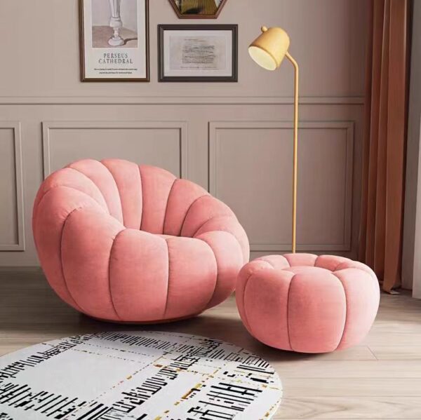 accent chair pumpkin design modern luxury