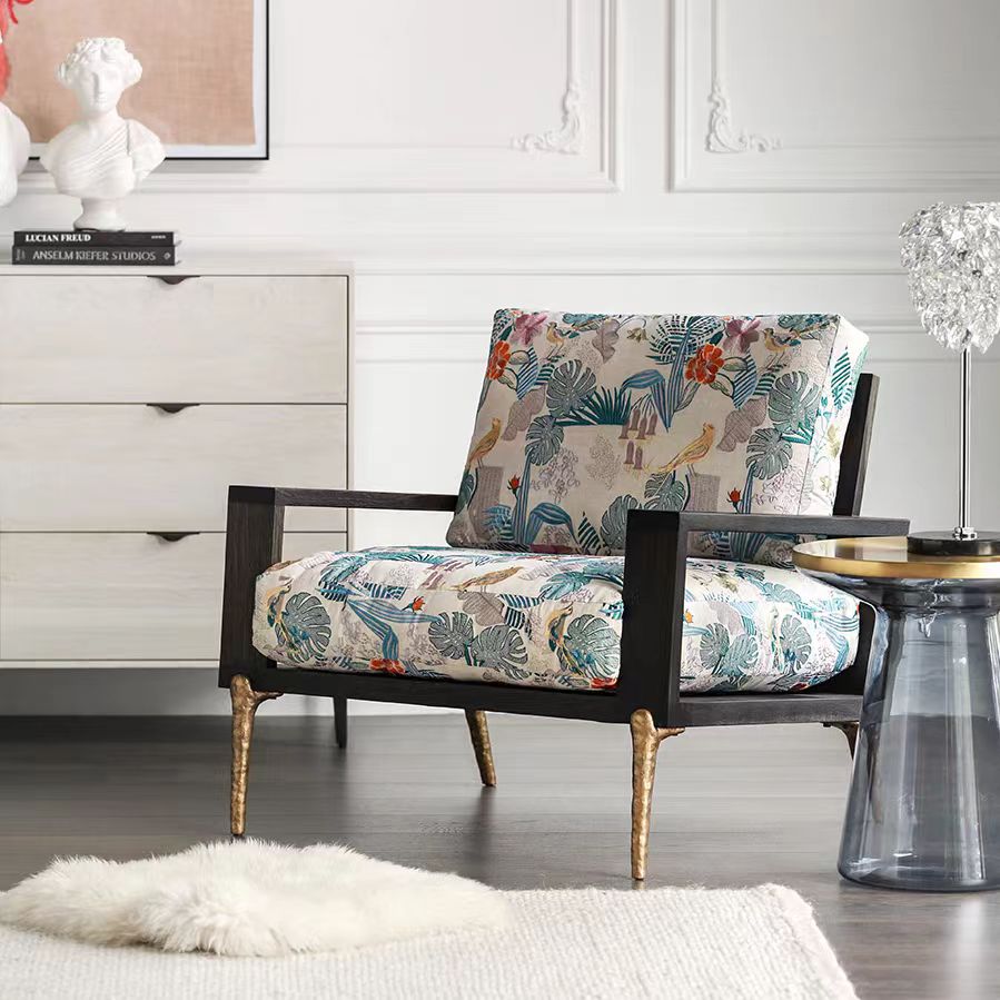 accent chair mid-century light luxury