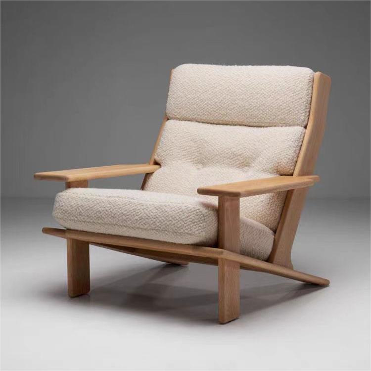 accent chair high quality wooden cloth single seat sofa chair