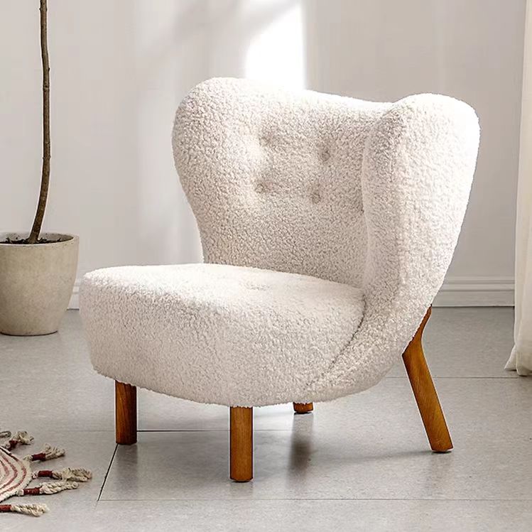 accent chair modern cream single seat sofa chair