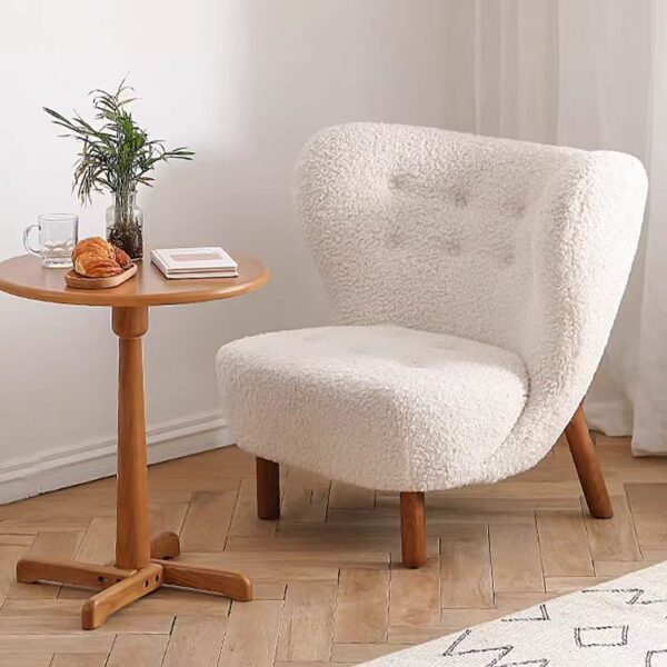 accent chair modern cream single seat sofa chair