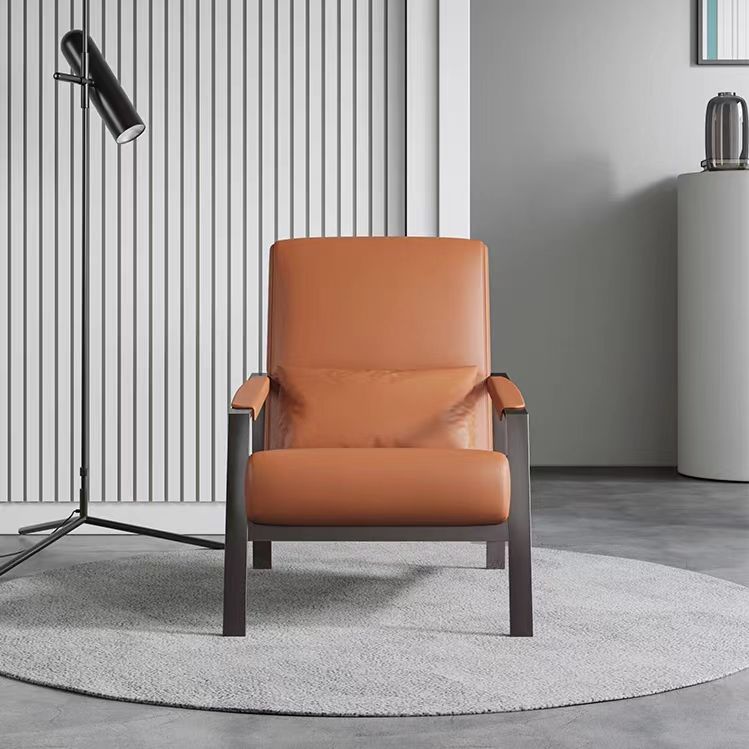 accent modern leather single seat sofa chair