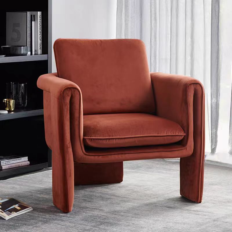 modern velvet single seat sofa chair