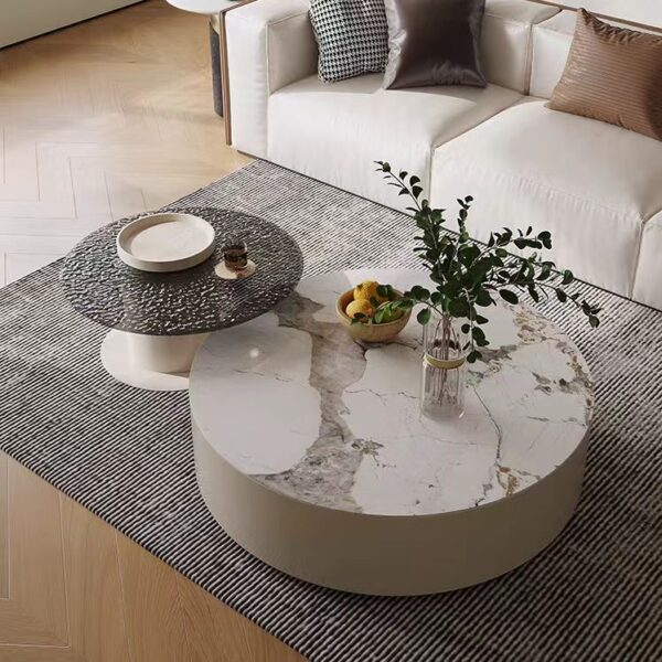 coffee table simple modern round