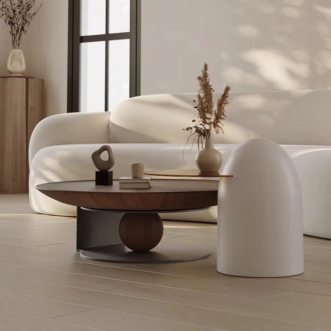 coffee table nesting modern cream style