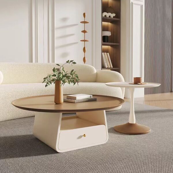 coffee table nordic cream wooden