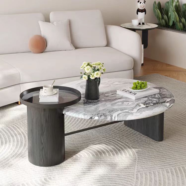 coffee table marble stone nesting