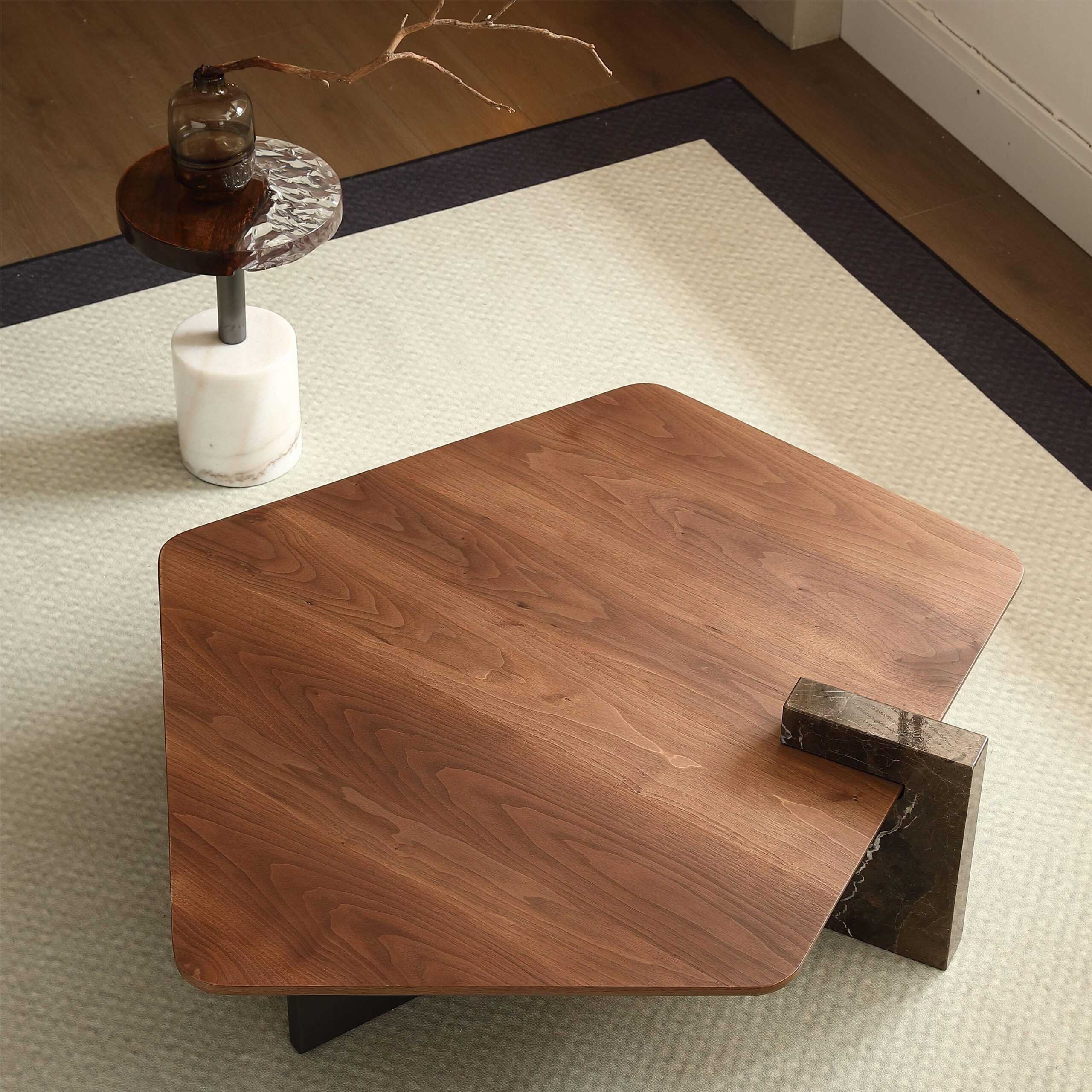 coffee table walnut wood