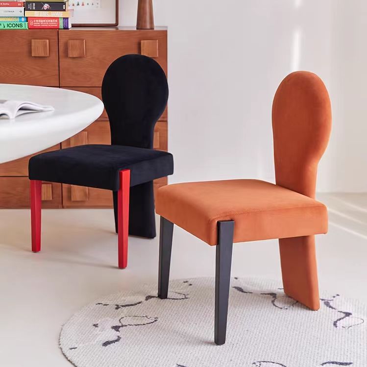 Dining Chair Uniquely Shaped Backrest