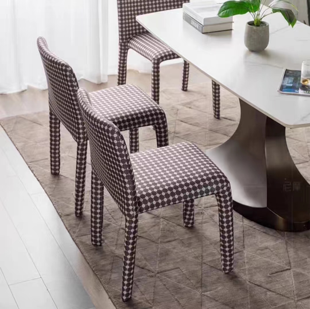 Dining Chair Vintage Style Polka Dots