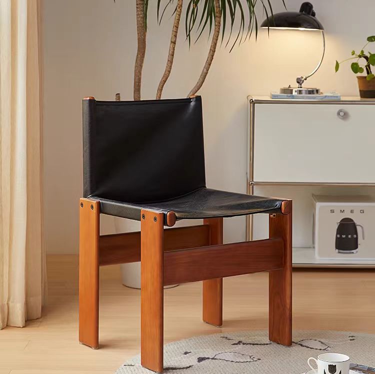 dining chair modern nordic leather armless