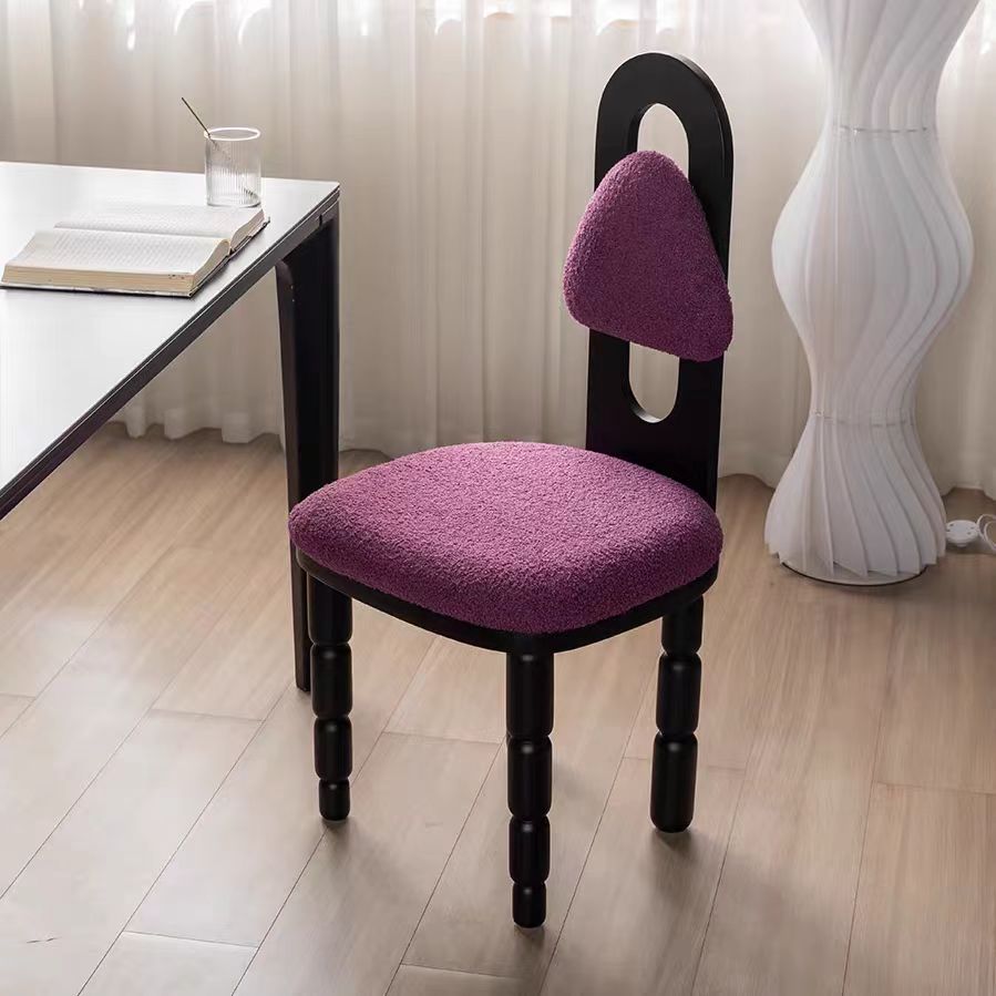 dining chair modern light luxury solid wood frame