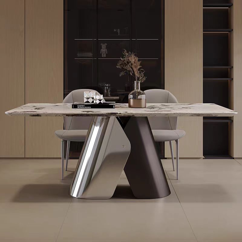 dining table modern luxury marble stone top