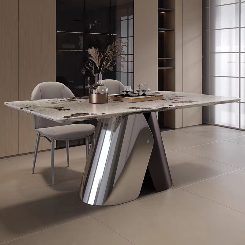 dining table modern luxury marble stone top