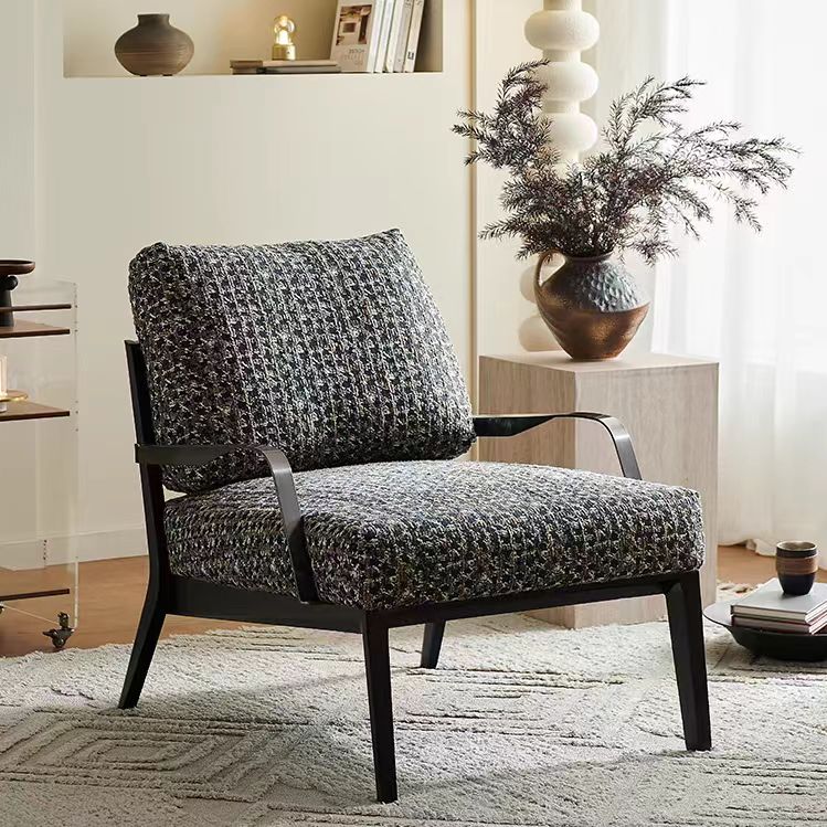 Accent Chair Solid Wood Creative Fabric