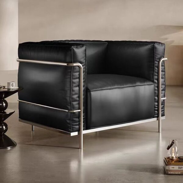 Premium Black Modern Accent Chair