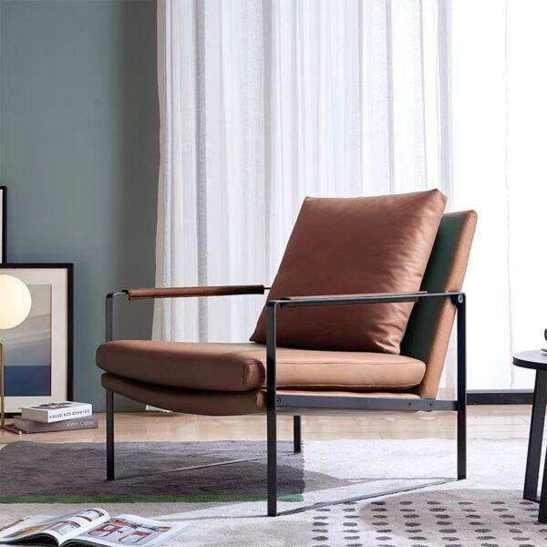 accent chair modern leather luxury