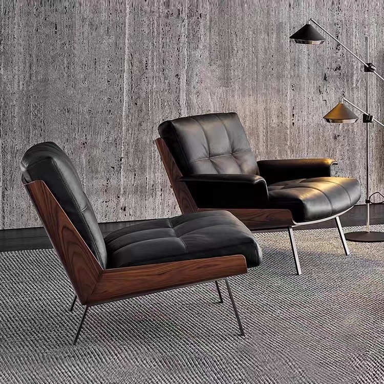 accent chair modern nordic leather