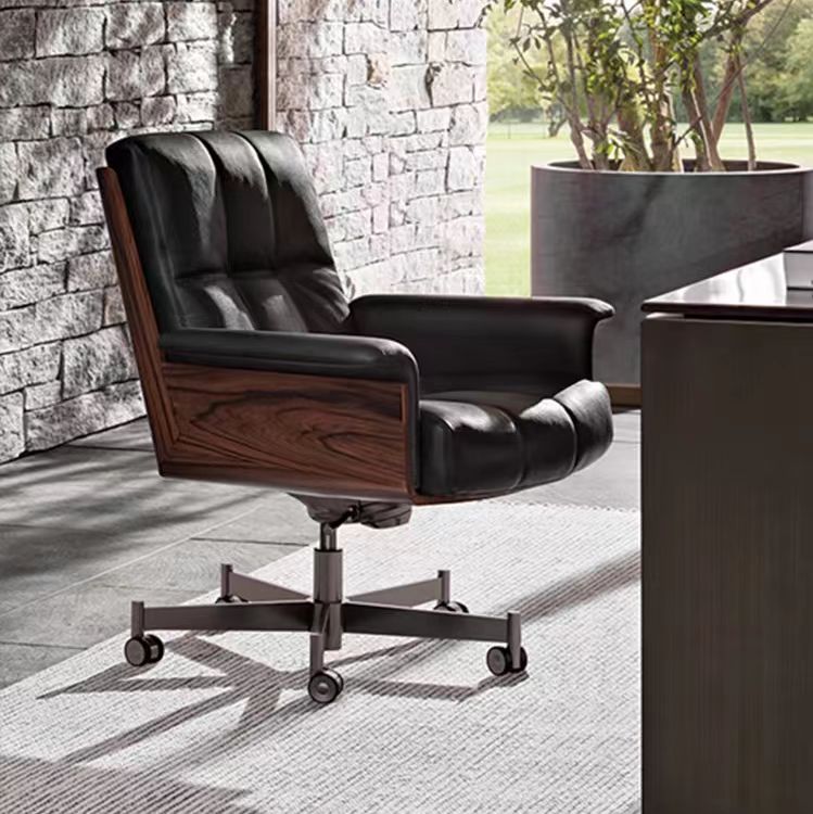 accent chair rotating modern leather