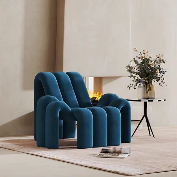 Accent Chair Curved Creative Shapes