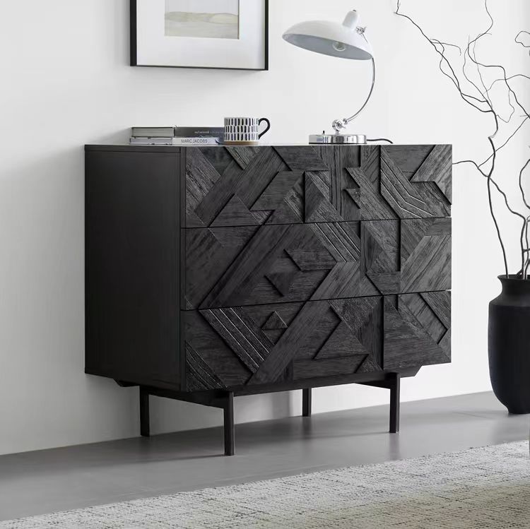 sideboard cabinet modern carve designs wooden