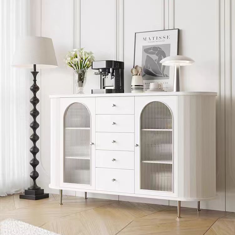 sideboard cabinet French cream wooden storage