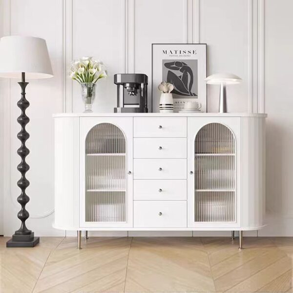 sideboard cabinet French cream wooden storage