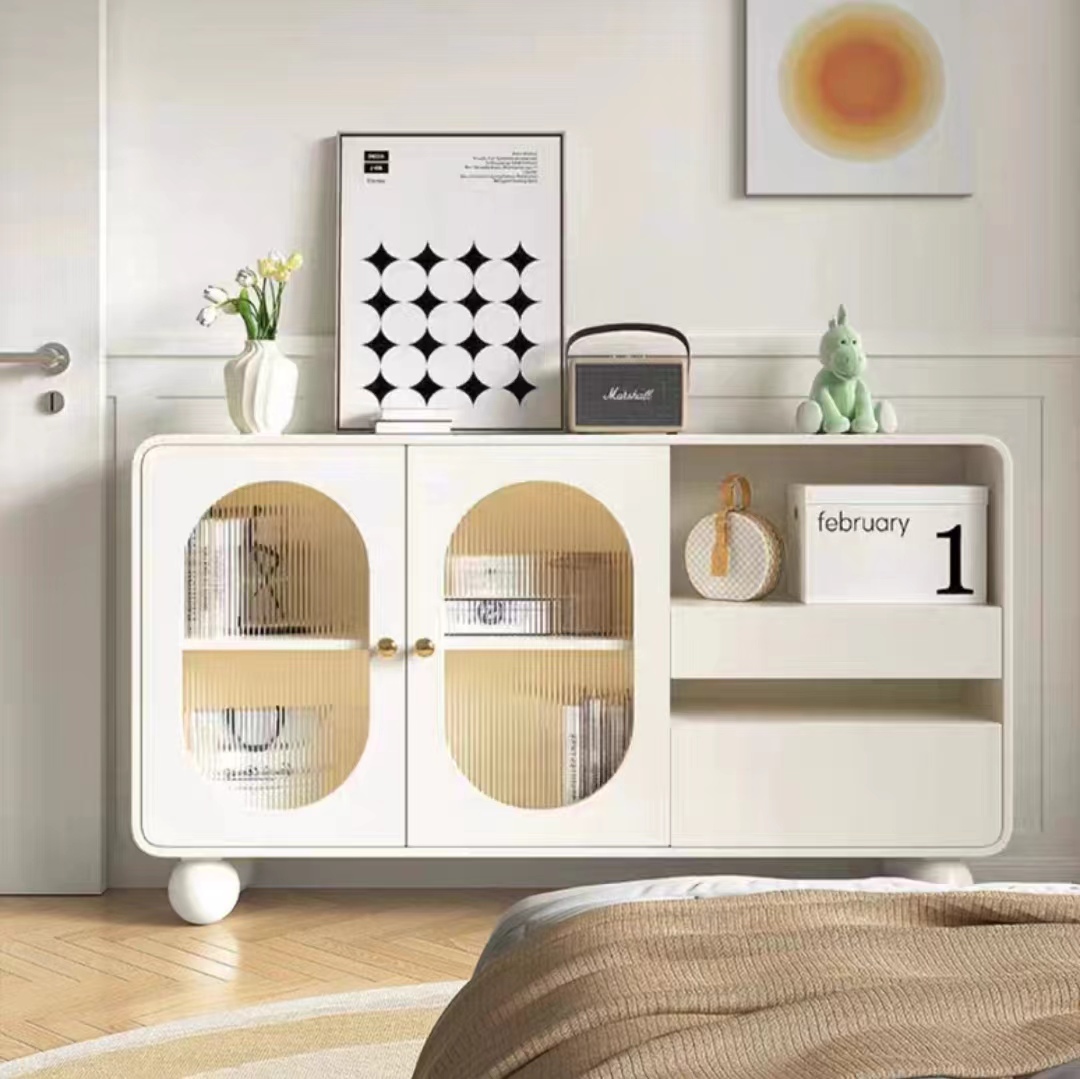 sideboard cabinet modern cream white