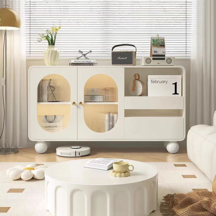 sideboard cabinet modern cream white