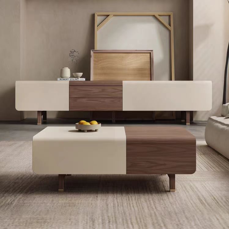 Minimalist Solid Wood Modern TV Cabinet