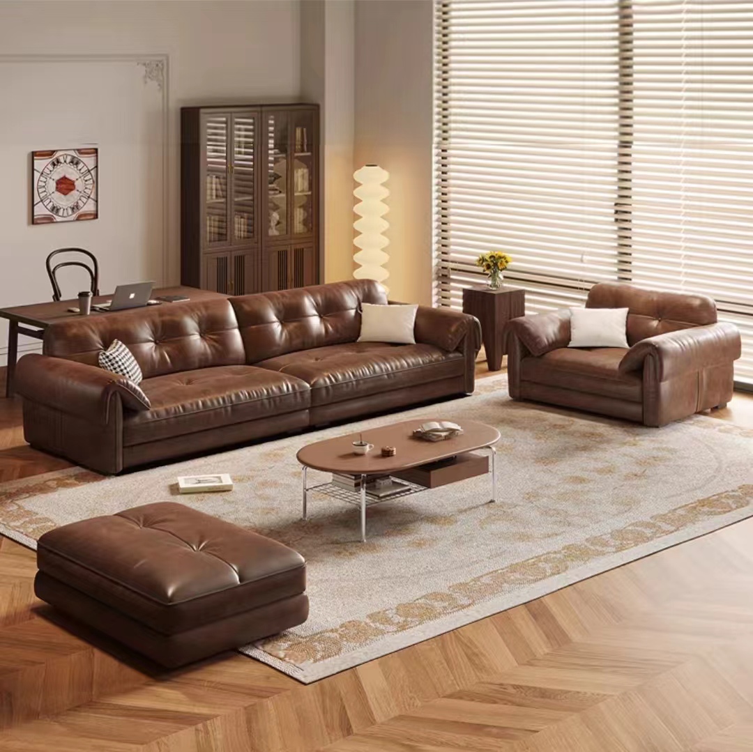 sofa leather modern luxury