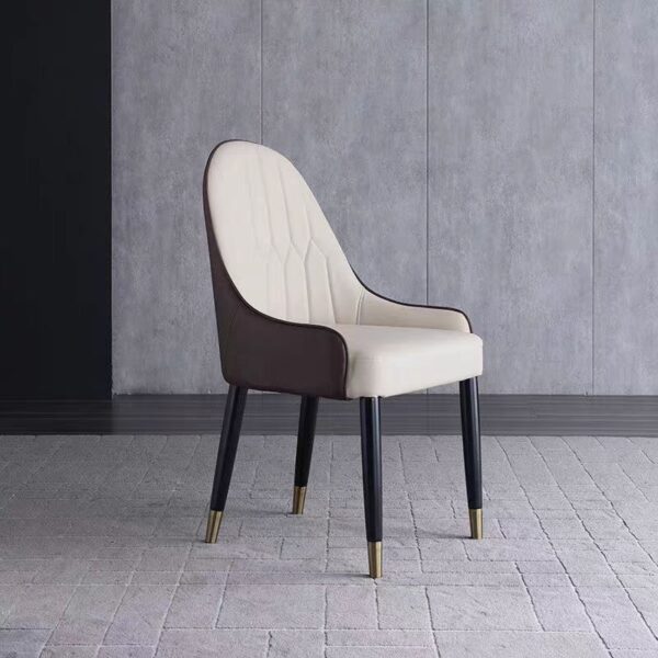 dining chair light luxury modern leather