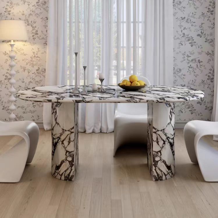 dining table Italian light luxury modern bulgari stone OEM/ODM