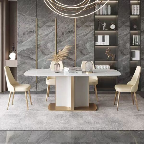 dining table modern luxury stone top OEM/ODM