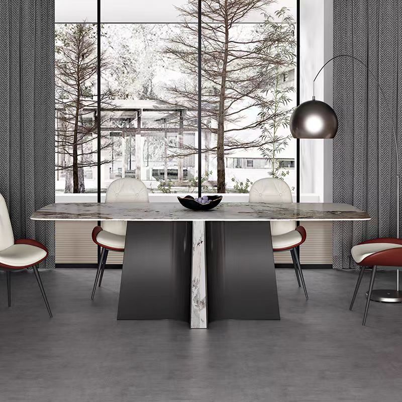 dining table Italian light luxury stone top OEM/ODM