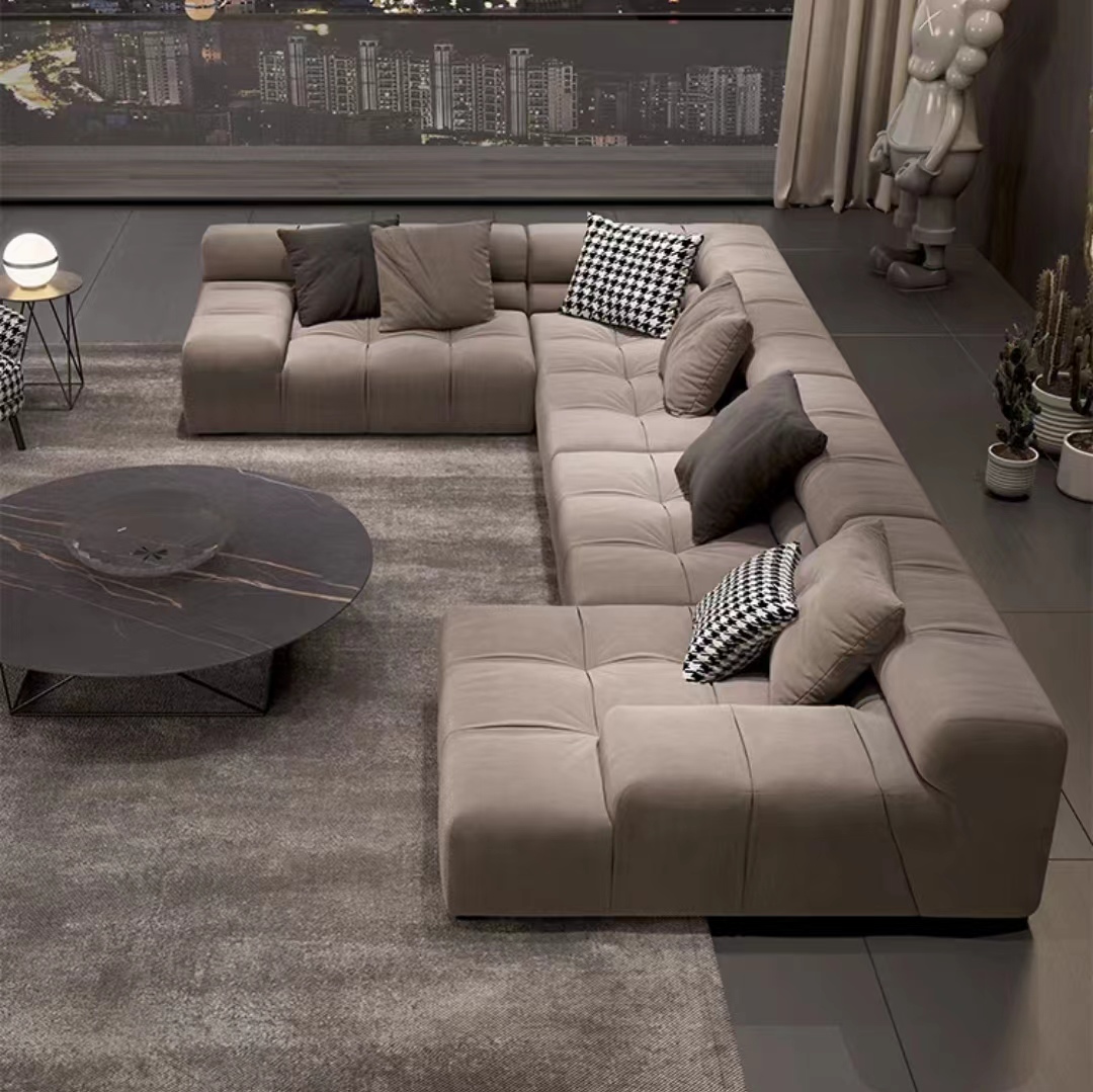 sofa high class modern chocolate design