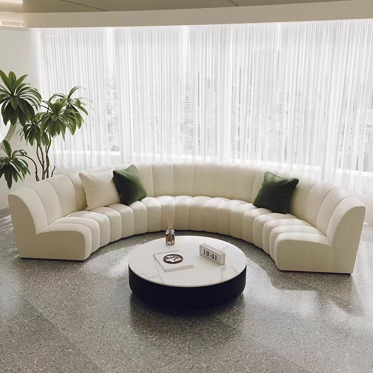 sofa modern semi-circular curved large-sized unit