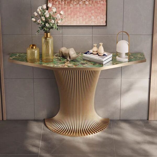 console table modern luxury marble stone top OEM/ODM