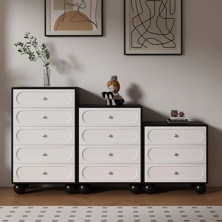 sideboard cabinet modern cream chest of drawers wooden storage OEM/ODM