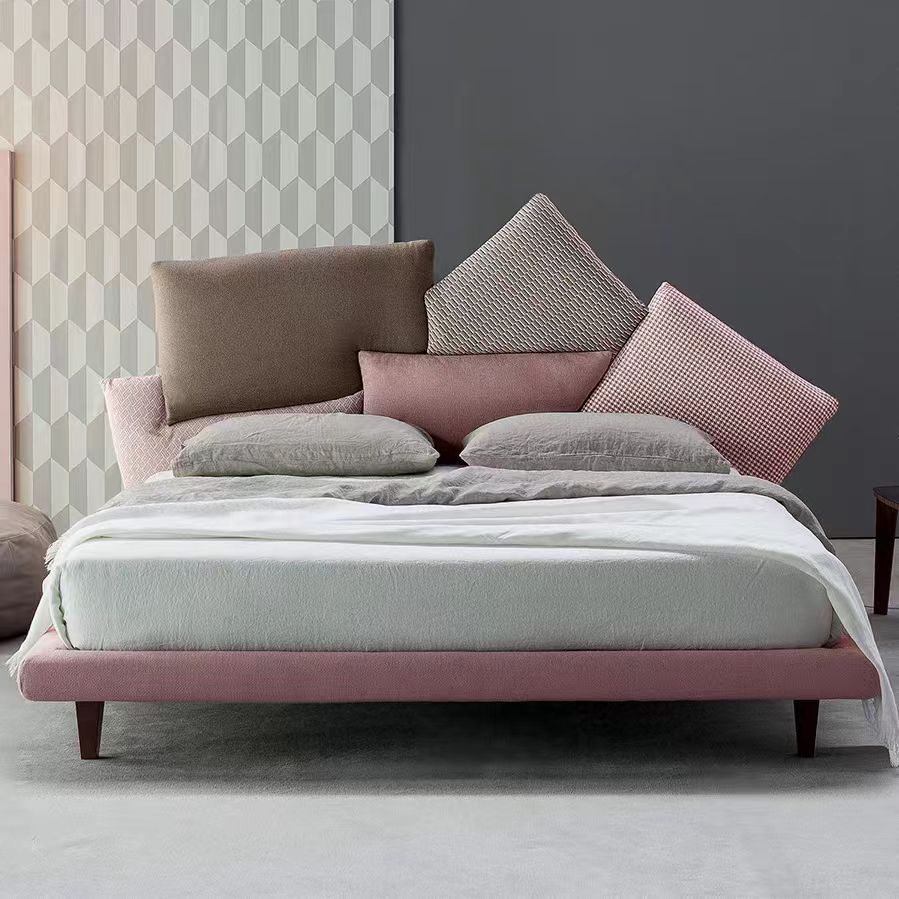 bed nordic luxury modern fabric king size queen size OEM/ODM