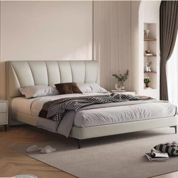 bed popular modern leather luxury high-end minimalist OEM/ODM